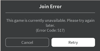 How To Fix Roblox Error Code 517 Appuals Com - join as many roblox games at once