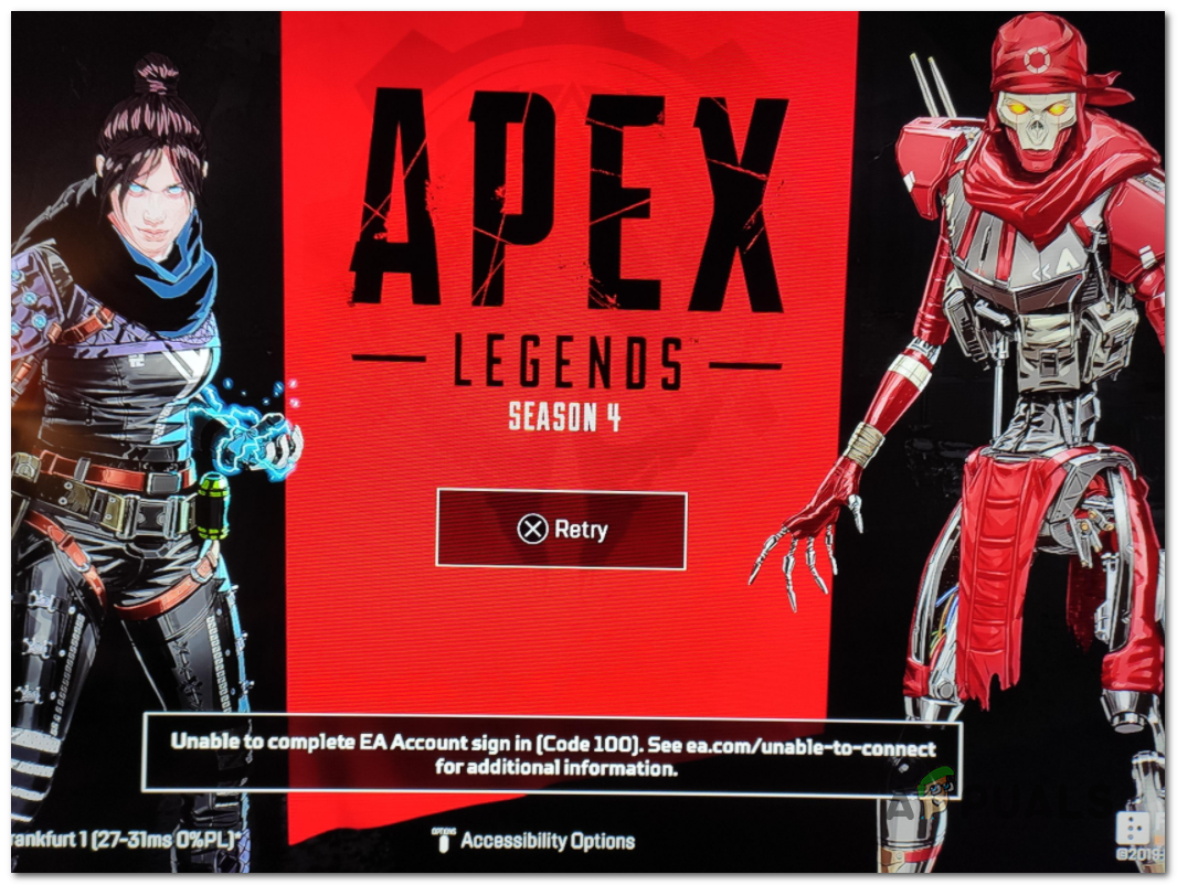 How to Fix Apex Legends 'Error Code 100' - Appuals.com