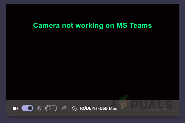 microsoft teams camera not working