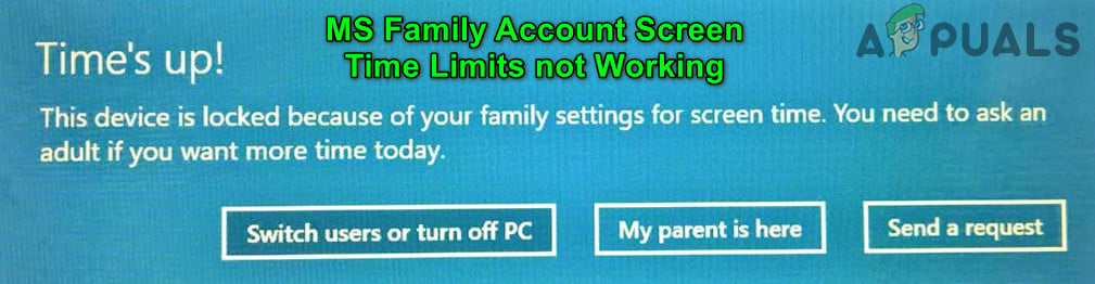 Fix: MS Family Account Screen Time Limits not