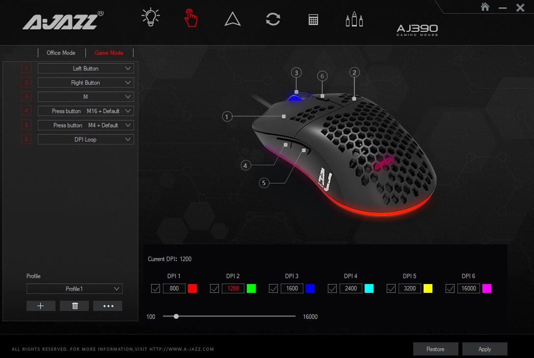 Ajazz AJ390 Lightweight Gaming Mouse Review