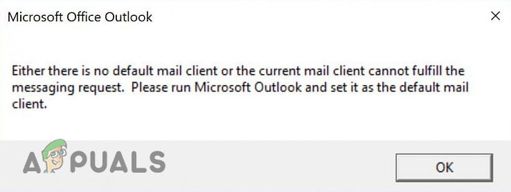 outlook 2016 resets to default mail client windows 7