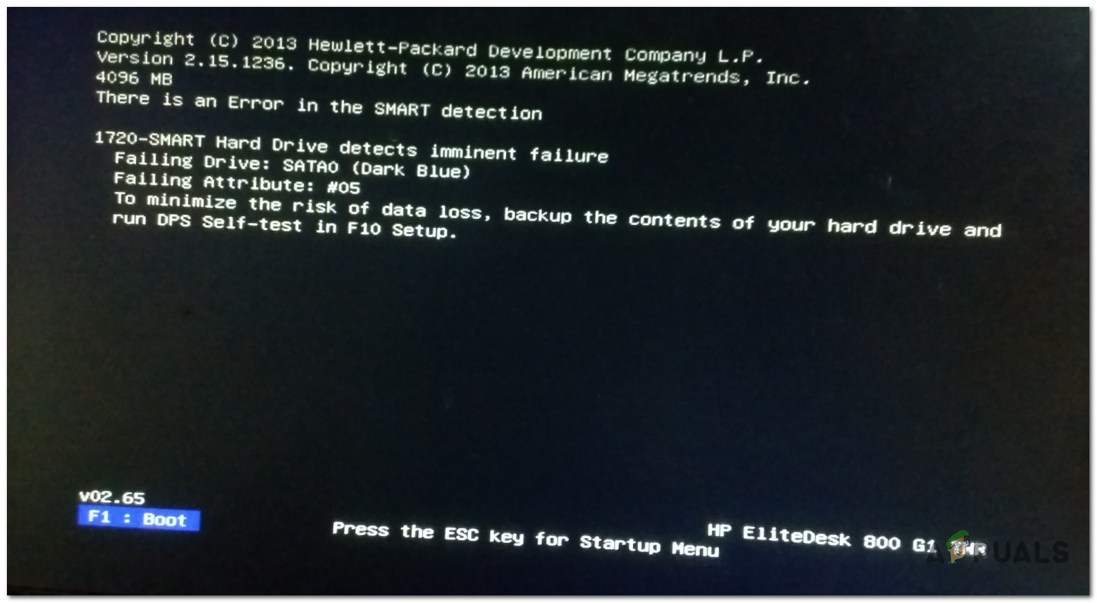 Fix] Error '1720-SMART Hard Drive Detects Imminent Failure'