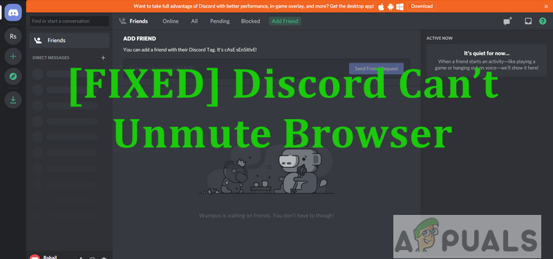 Fix Discord Can T Unmute Browser Appuals Com