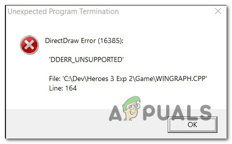 unable to init directdraw