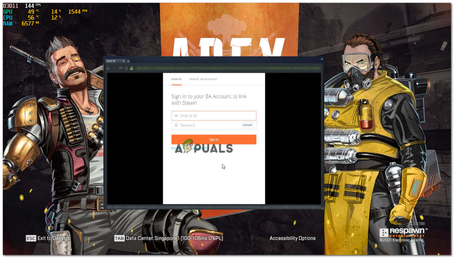 How to fix Apex Legends Infinite Loading Screen