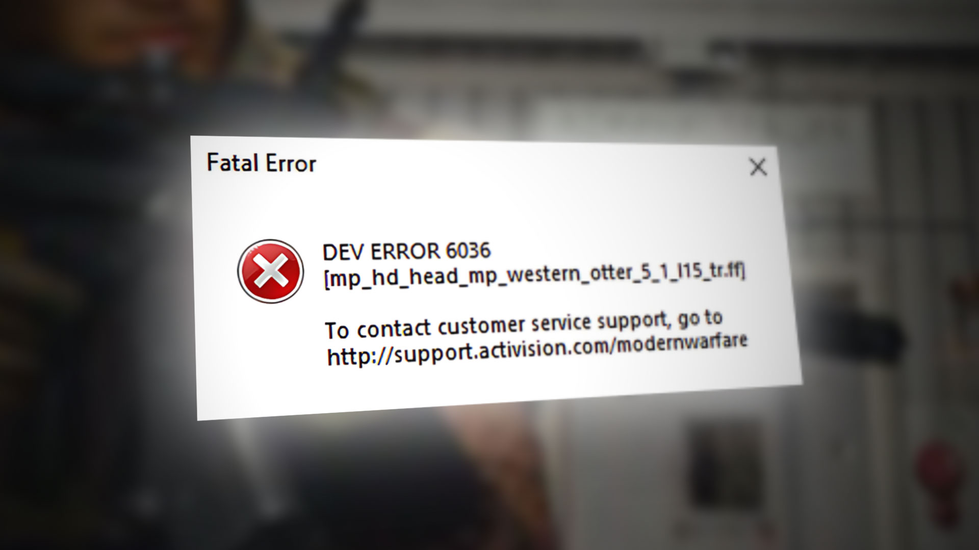 Call of duty modern warfare 2019 ошибка dev error 6036