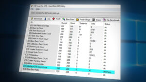 Interface CRC Error Count' inside HD Tune