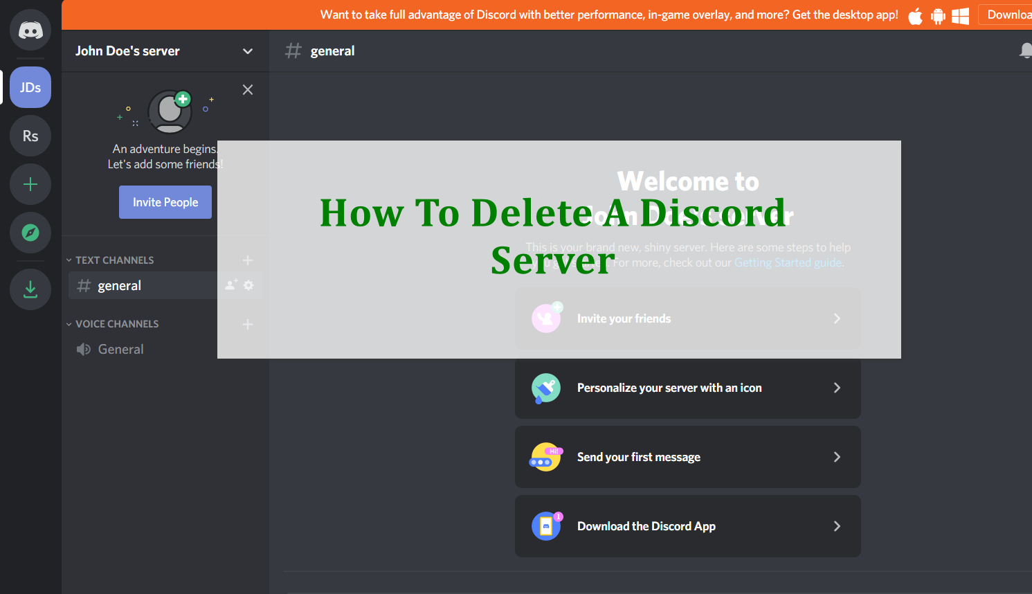 How To Delete Your Discord Server / Discord How To Delete