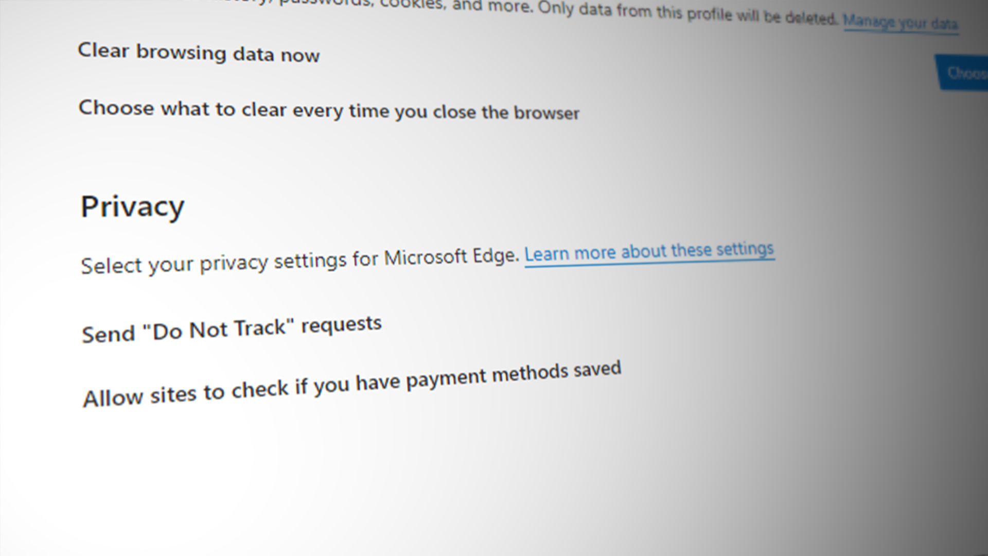 send do not track requests on or off