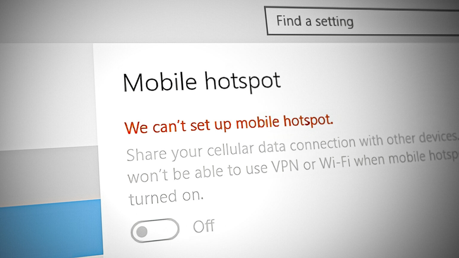 How To Fix We Can T Set Up Mobile Hotspot Error On Windows 10