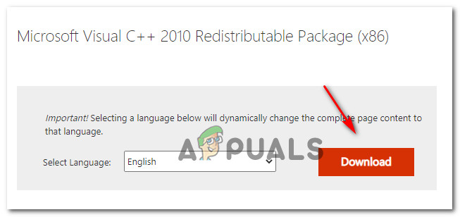 Visual C 10 Redistributable X32