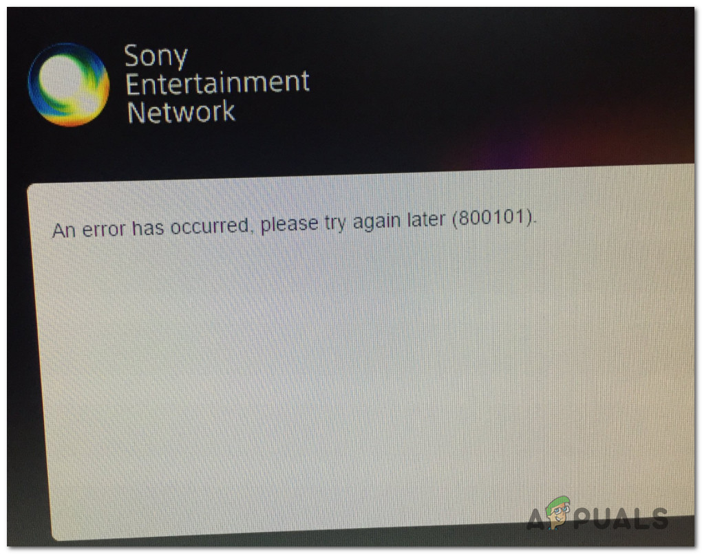 How To Fix Sony Error 800101 Appuals Com