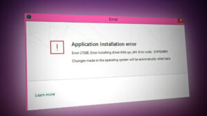 Error 27300 with Kaspersky Antivirus