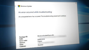 Update Troubleshooter Error 0x803C0103