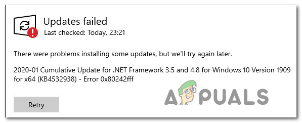 Fix Windows 10 Updates Failed Error 0x80242fff 1070