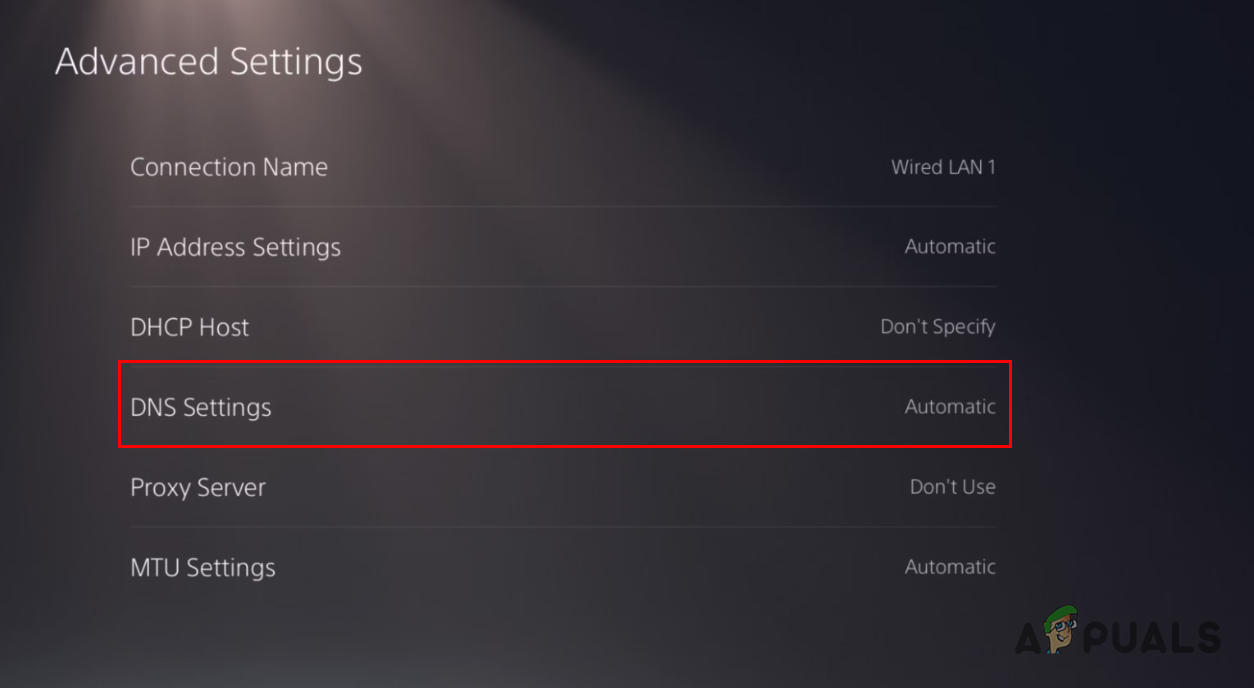 Switching DNS Server from Automatic to Manual