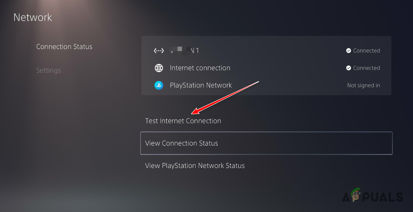 Running PS5 Network Test
