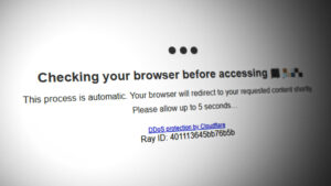 Checking Your Browser before Accessing’ Stuck
