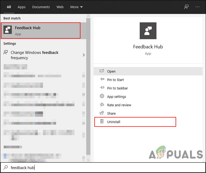 Uninstall Feedback Hub Disable Or Remove Feedback Hub