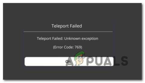 Fix Teleport Failed Unknown Exception Error 769 In Roblox Appuals Com - teleportation roblox