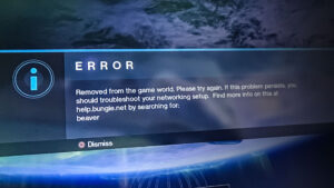 Error Code Beaver' in Destiny