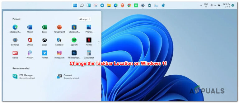 How to Change the Taskbar Location on Screen in Windows 11