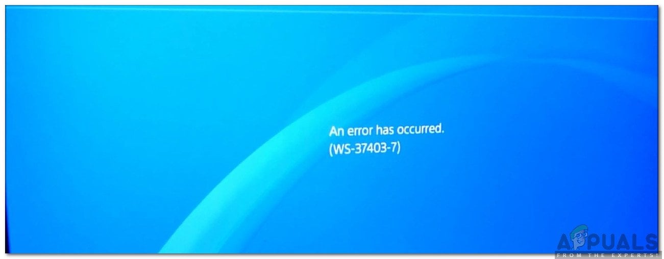 PlayStation error WS-37403-7 hits PSN