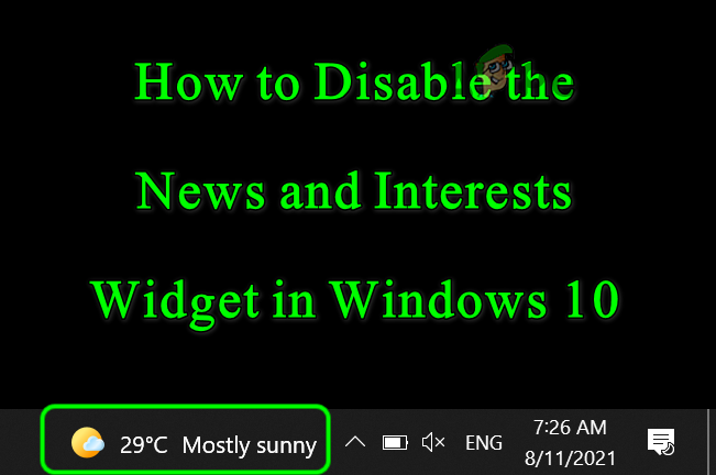 disable windows 10 weather and news feeds