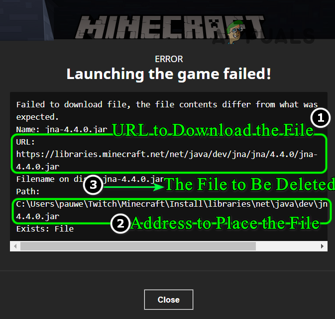 failed to download file minecraft mac