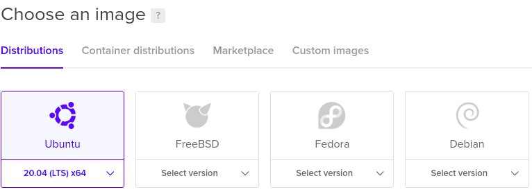 Select a Distribution