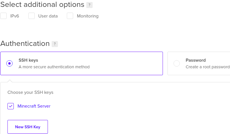 Setup Authentication Method