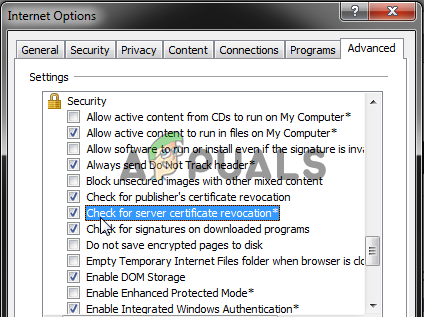 Deactivate the Security Warning