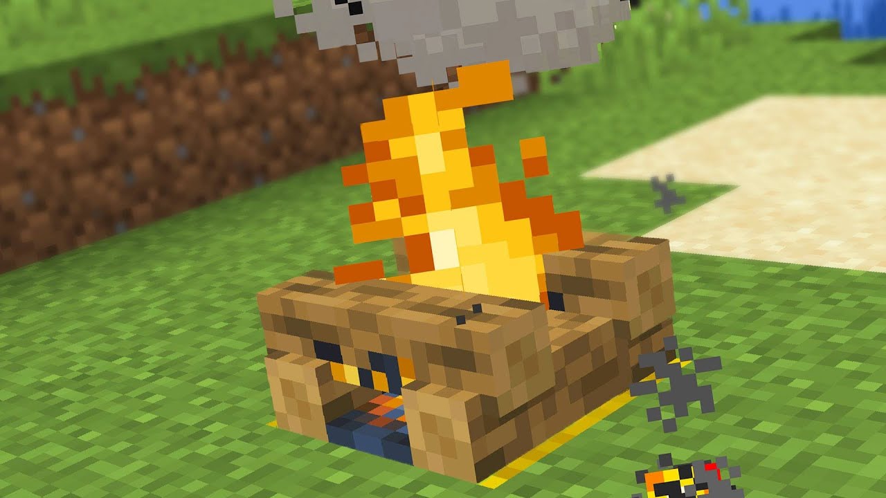 How To Make A Campfire In Minecraft, Minecraft Fire Pit Design