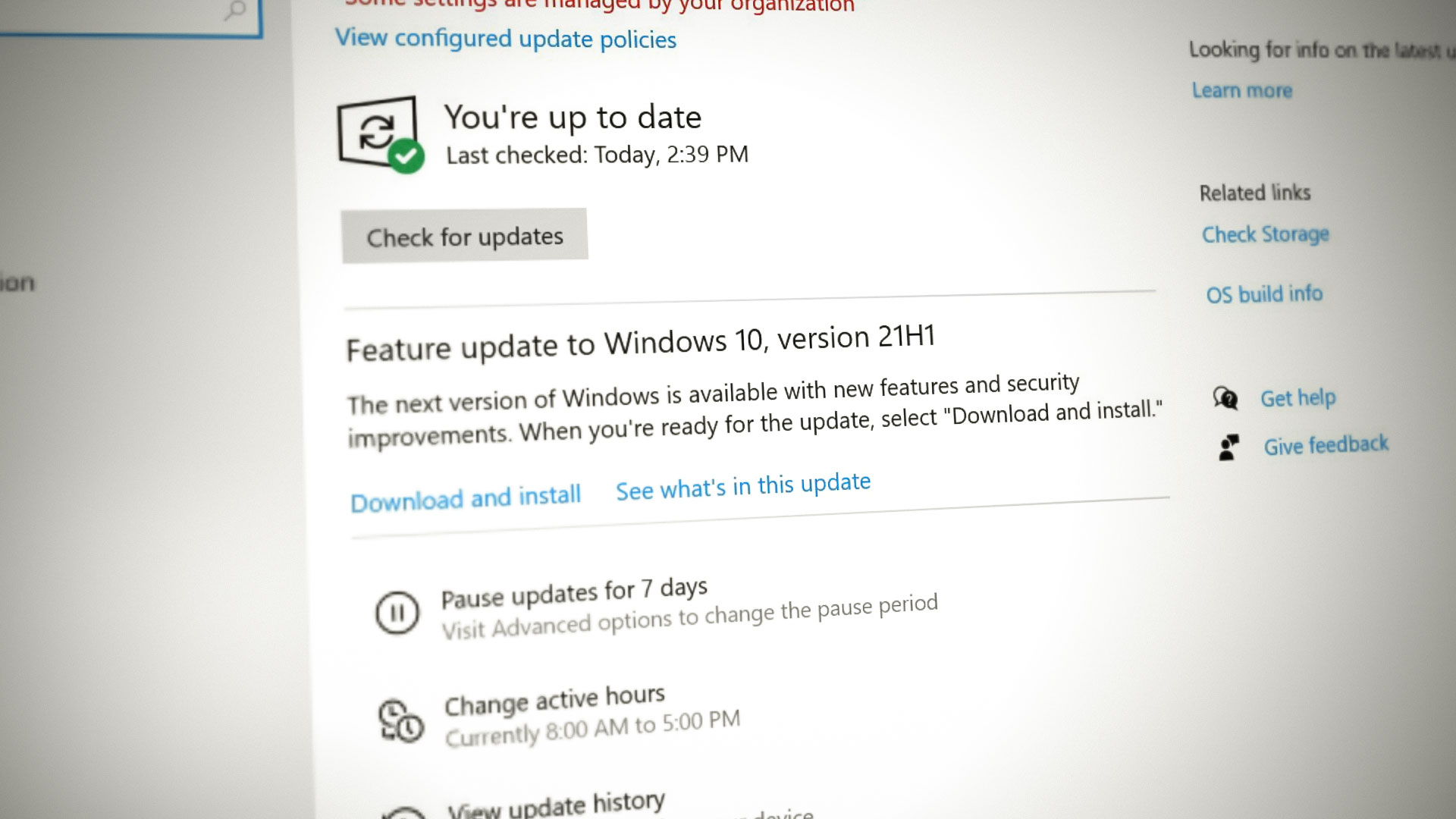 How to Fix 'Feature update to windows 10, version 21H1 Failed to Install'?