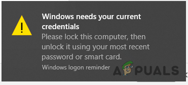 windows needs your current credentials