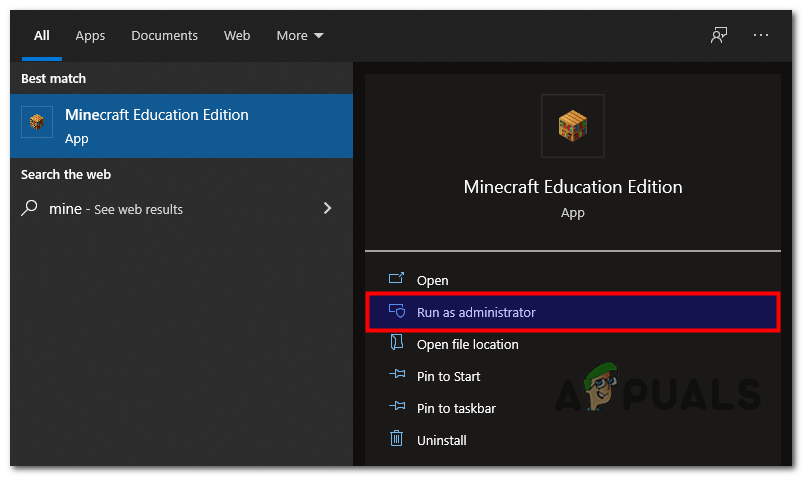 Lunch minecraft as admin