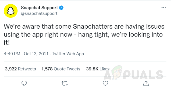 Snapchat Servers Down Check