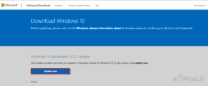 How to Install/Update to Windows 10 Version 21H2? - Appuals.com