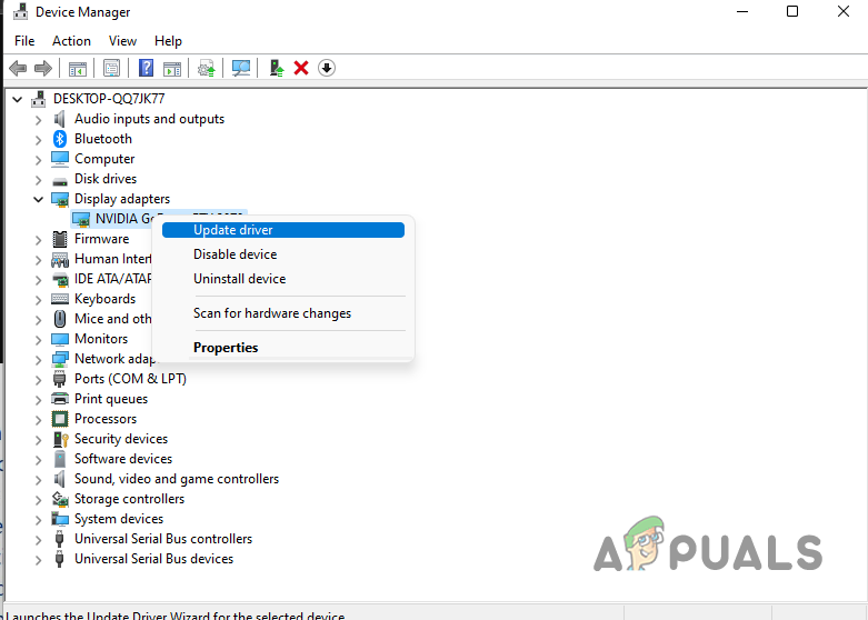 Update Graphics Drivers