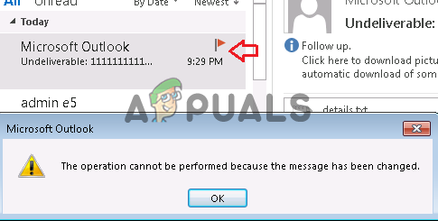 microsoft outlook is not working properly error message