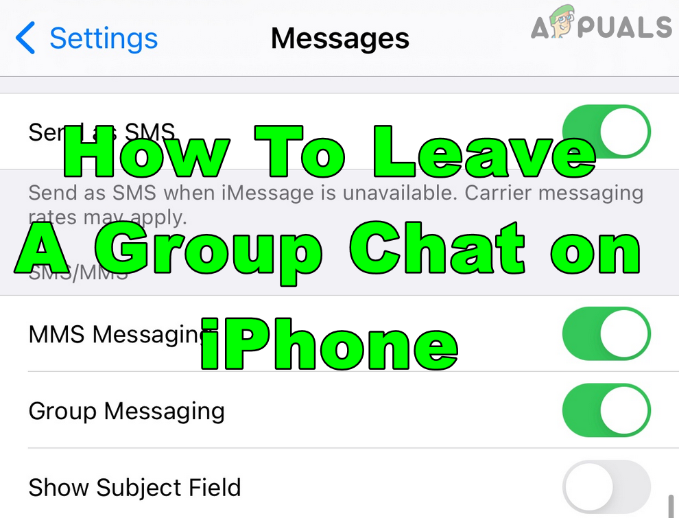 how-to-leave-a-group-chat-on-iphone-appuals