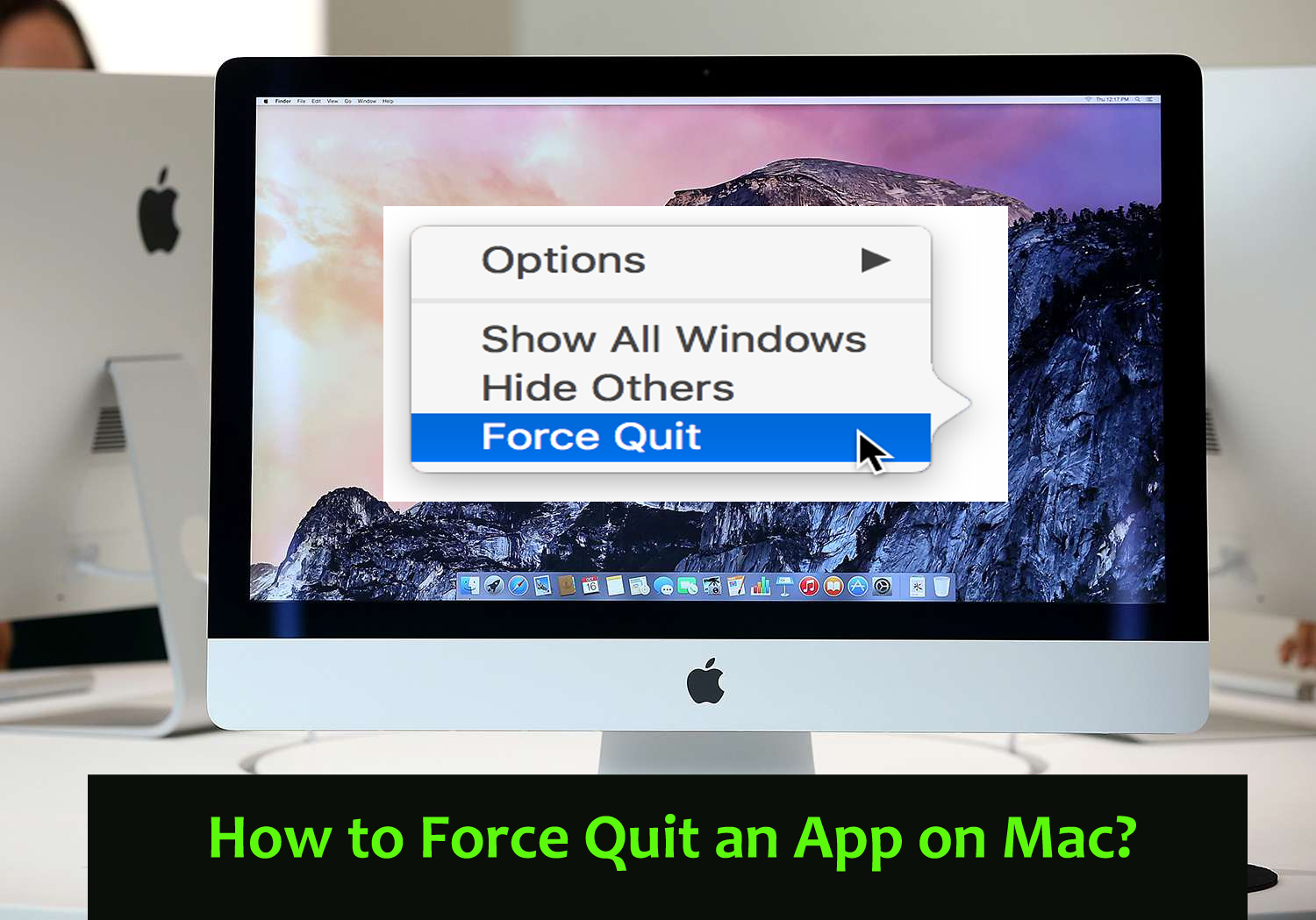 how to force quit an app on Mac