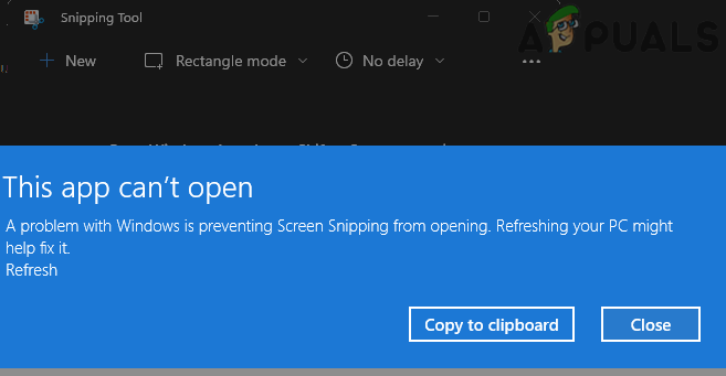 Windows 11 Snipping Tool not Working? Try These Fixes - Appuals.com