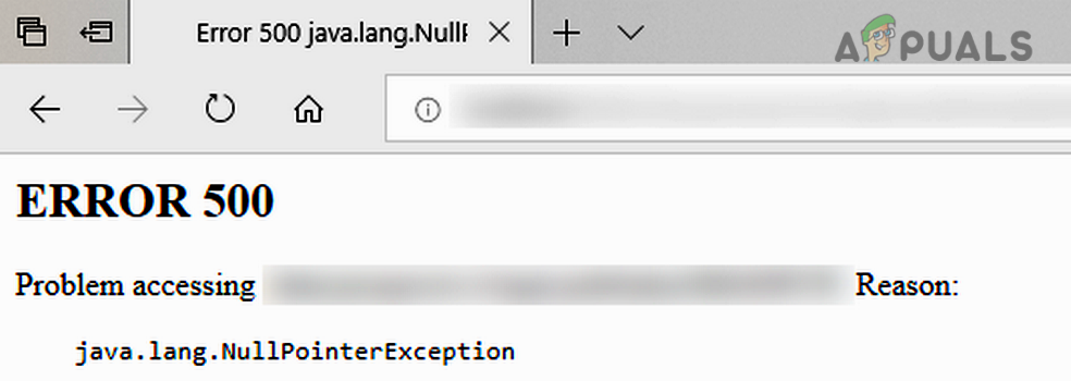 How To Fix Error 500 Java Lang Nullpointerexception Appuals Com