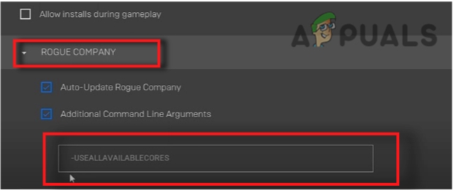 All Cores of CPU-Epic Games