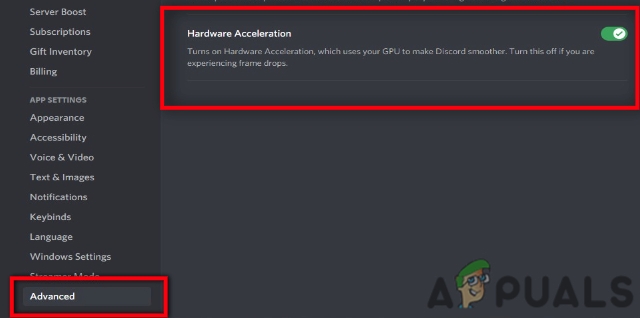 Disabling Hardware Acceleration