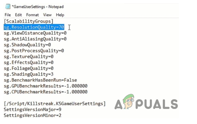 Lower the Resolution Quality in Rogue Company