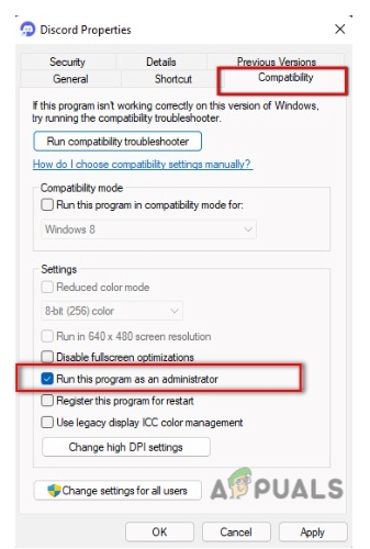 Run Discord as Administrator
