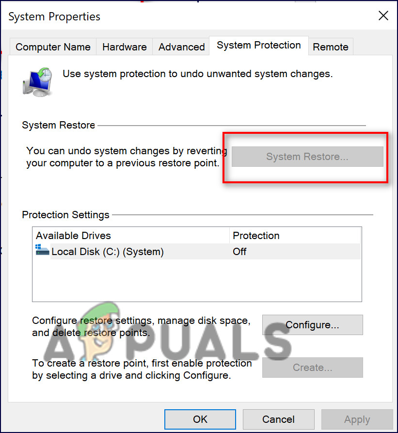 system-restore for startup apps